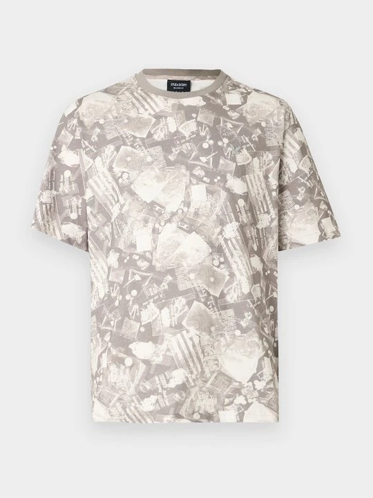 Zdjęcie produktu T-shirt z nadrukiem Lyle & Scott szary