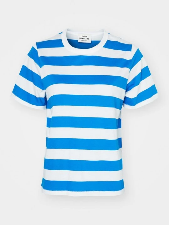 Zdjęcie produktu T-shirt z nadrukiem Mads Nørgaard granatowy