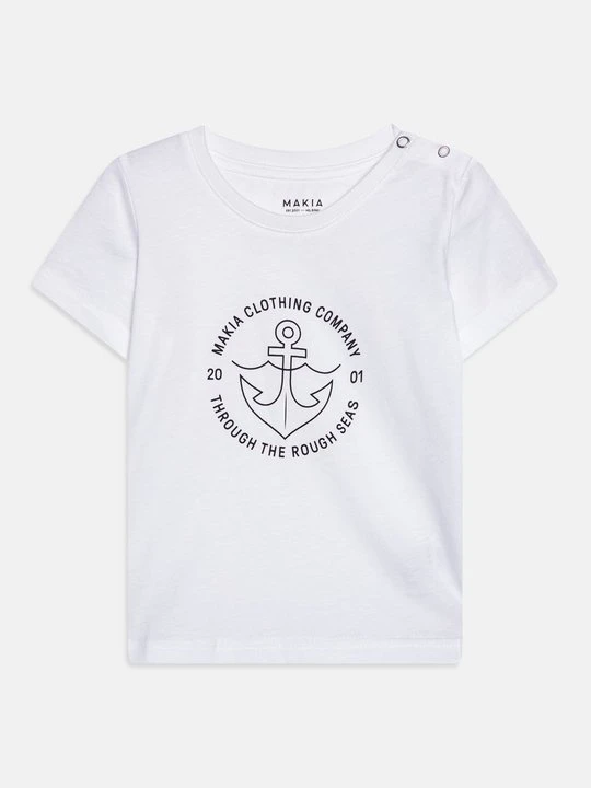 Zdjęcie produktu T-shirt z nadrukiem Makia biały