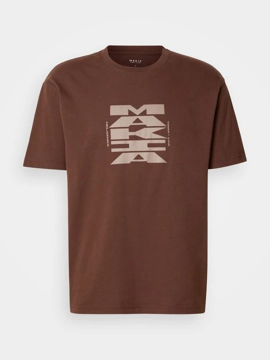 Zdjęcie produktu T-shirt z nadrukiem Makia brązowy
