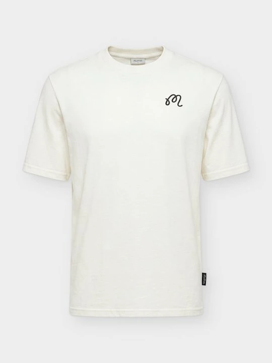 Zdjęcie produktu T-shirt z nadrukiem Malbon mleczny