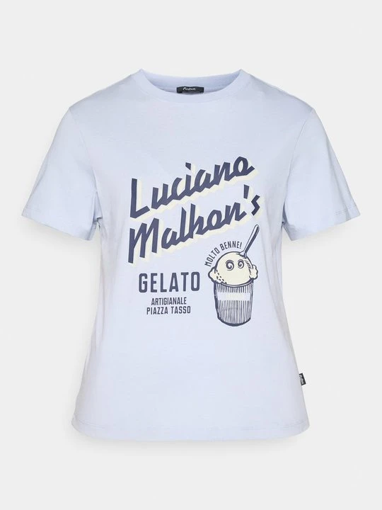 Zdjęcie produktu T-shirt z nadrukiem Malbon niebieski