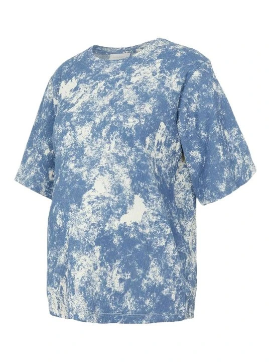 Zdjęcie produktu T-shirt z nadrukiem Mamalicious jasnoniebieski melanż