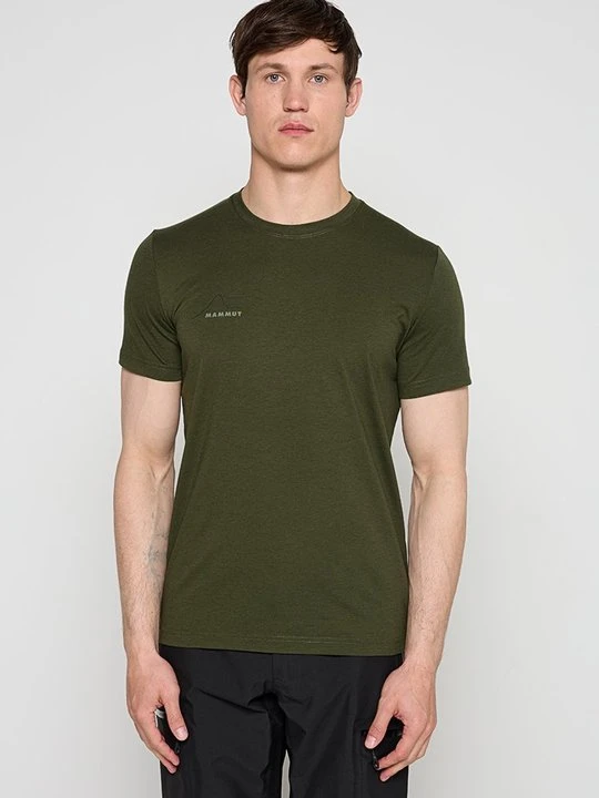 Zdjęcie produktu T-shirt z nadrukiem Mammut ciemnozielony