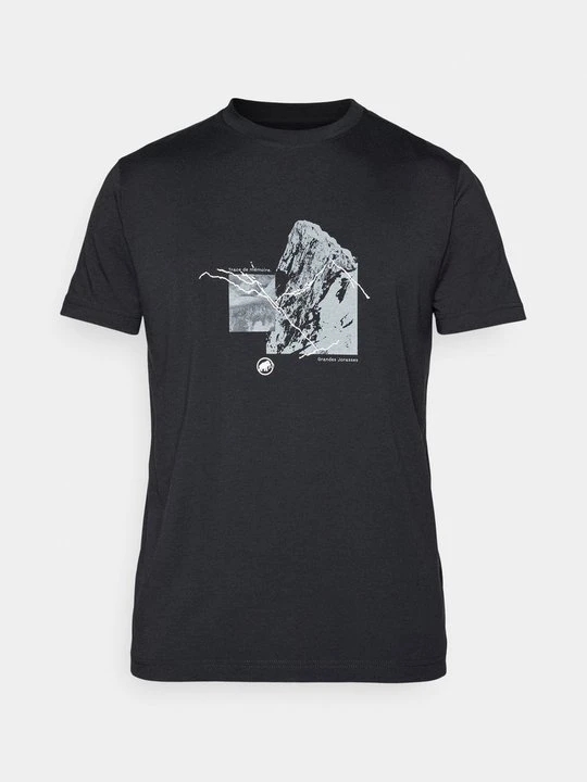 Zdjęcie produktu T-shirt z nadrukiem Mammut czarny