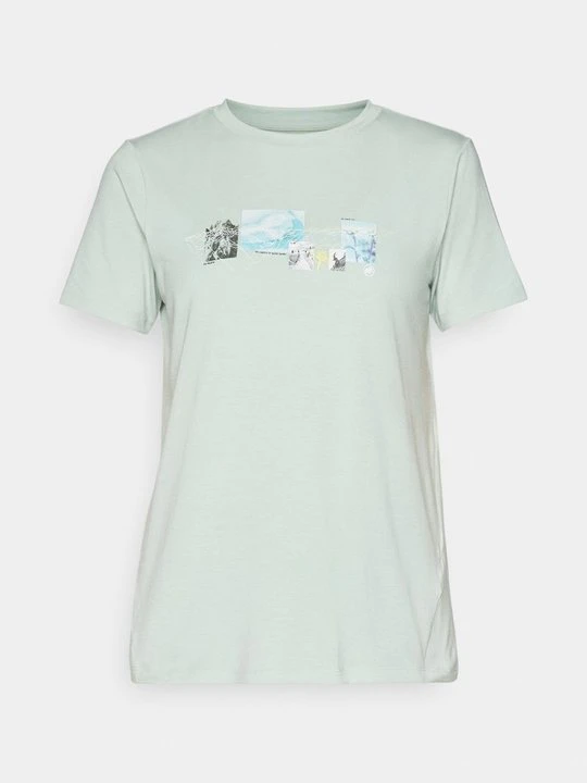 Zdjęcie produktu T-shirt z nadrukiem Mammut jasnozielony