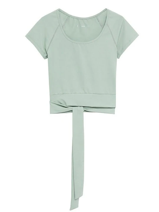Zdjęcie produktu T-shirt z nadrukiem Mango jasnozielony