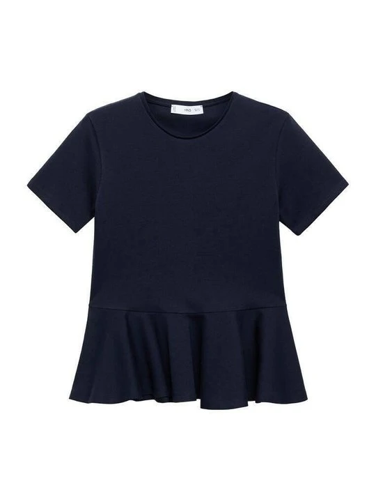 Zdjęcie produktu T-shirt z nadrukiem Mango szafirowy