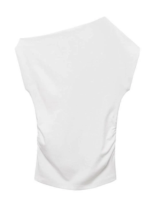 Zdjęcie produktu T-shirt z nadrukiem Mango biały