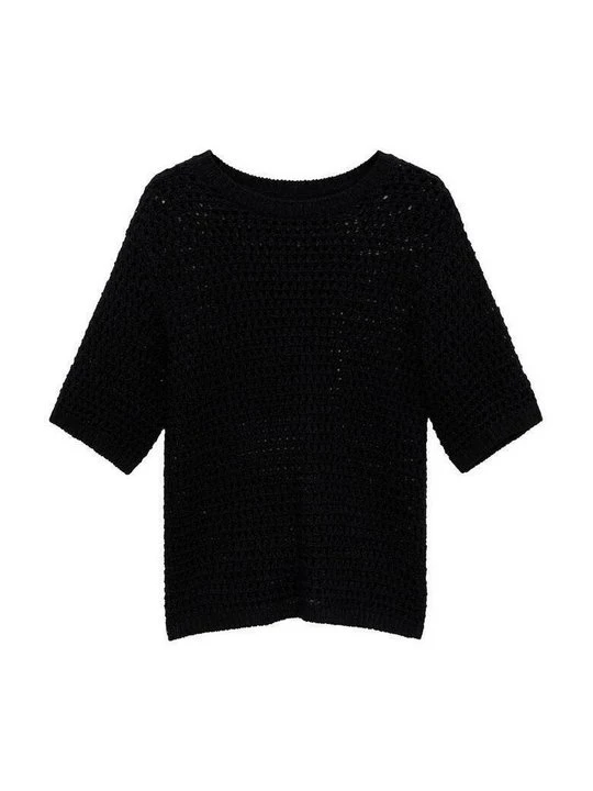 Zdjęcie produktu T-shirt z nadrukiem Mango czarny