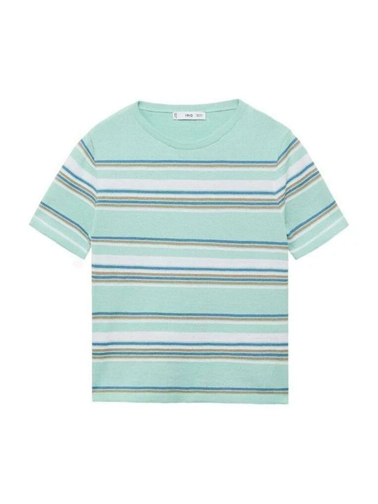 Zdjęcie produktu T-shirt z nadrukiem Mango miętowy