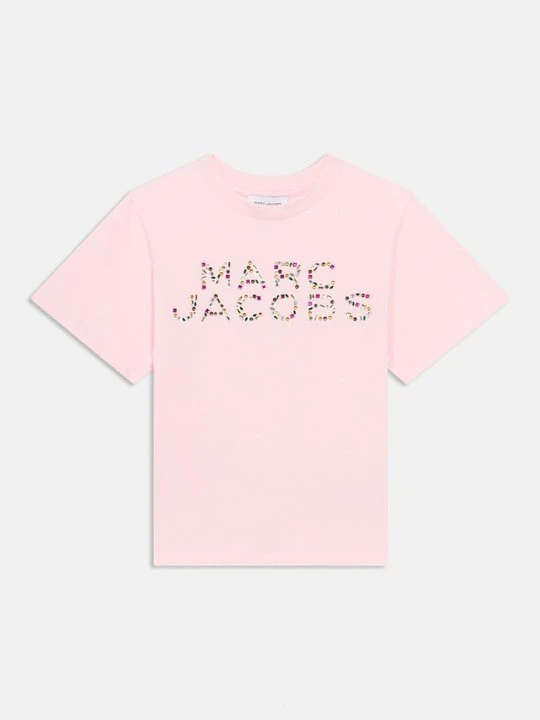 Zdjęcie produktu T-shirt z nadrukiem MARC JACOBS KIDS jasnoróżowy