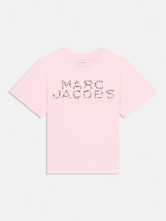 Zdjęcie produktu T-shirt z nadrukiem MARC JACOBS KIDS jasnoróżowy