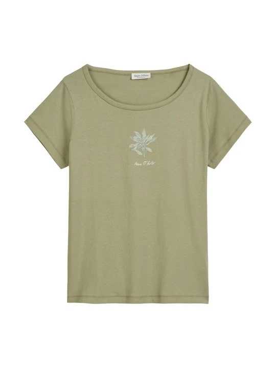 Zdjęcie produktu T-shirt z nadrukiem Marc O'Polo zielony