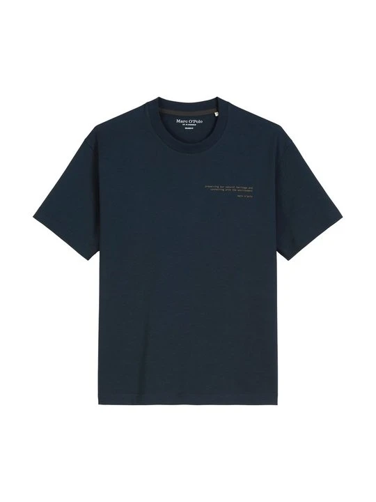 Zdjęcie produktu T-shirt z nadrukiem Marc O'Polo granatowy