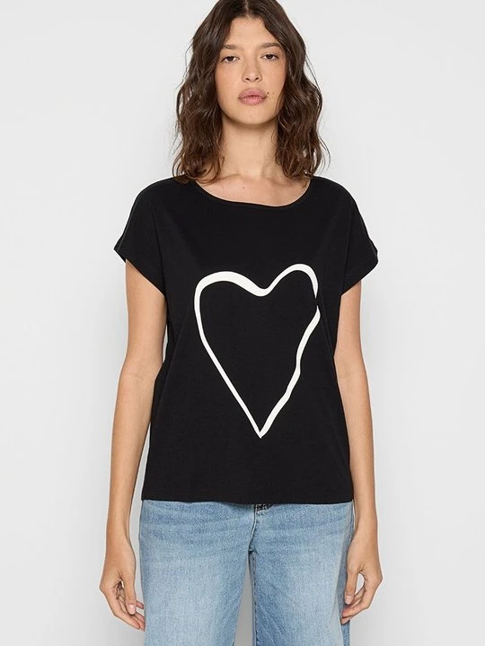 Zdjęcie produktu T-shirt z nadrukiem Marc O'Polo czarny