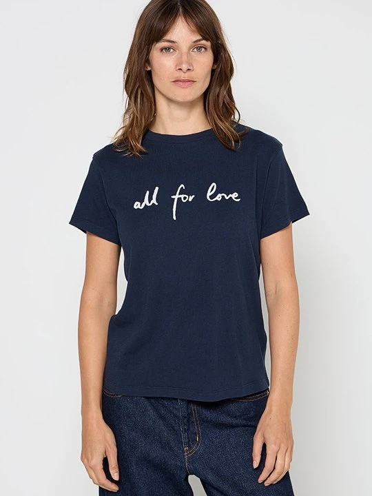 Zdjęcie produktu T-shirt z nadrukiem Marc O'Polo granatowy
