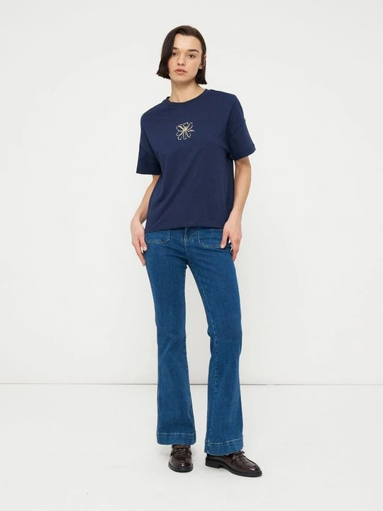 Zdjęcie produktu T-shirt z nadrukiem Marc O'Polo szary