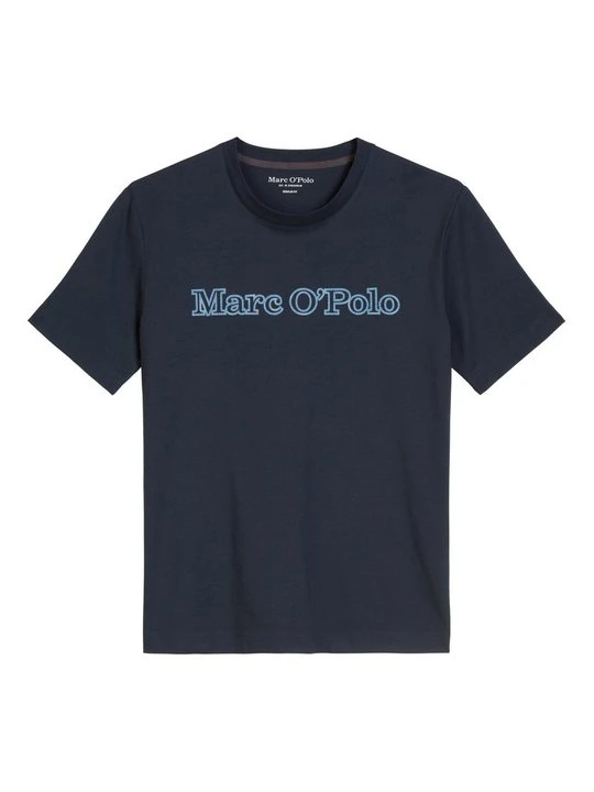 Zdjęcie produktu T-shirt z nadrukiem Marc O'Polo granatowy