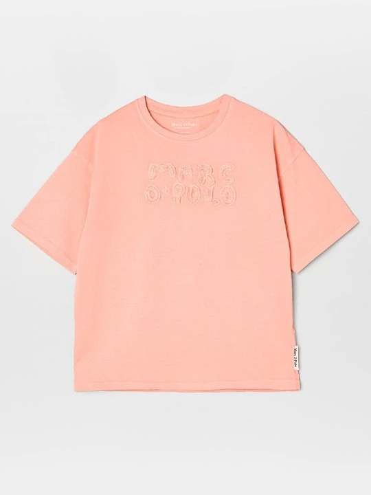 Zdjęcie produktu T-shirt z nadrukiem Marc O'Polo morelowy