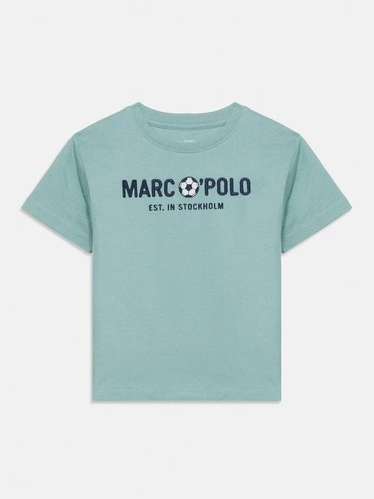 Zdjęcie produktu T-shirt z nadrukiem Marc O'Polo turkusowy