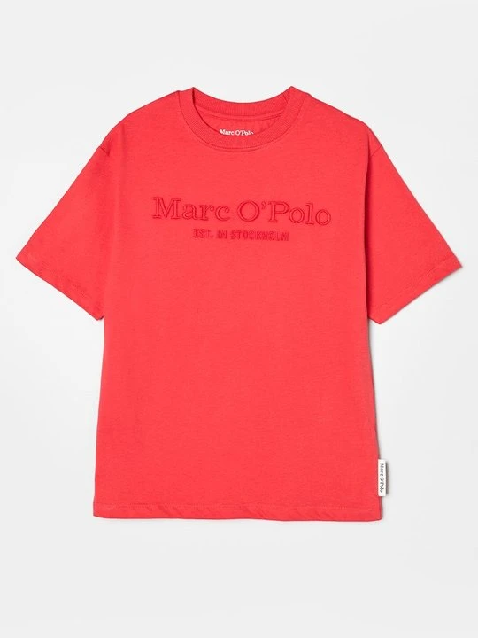Zdjęcie produktu T-shirt z nadrukiem Marc O'Polo czerwony