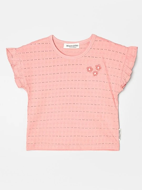 Zdjęcie produktu T-shirt z nadrukiem Marc O'Polo jasnoróżowy