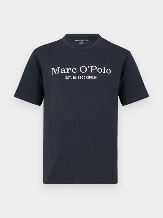 Zdjęcie produktu T-shirt z nadrukiem Marc O'Polo granatowy