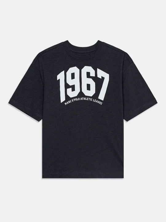 Zdjęcie produktu T-shirt z nadrukiem Marc O'Polo granatowy