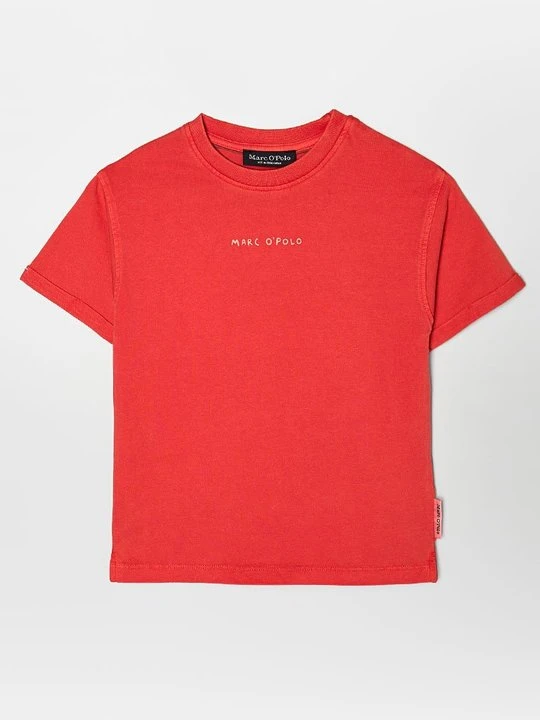 Zdjęcie produktu T-shirt z nadrukiem Marc O'Polo czerwony