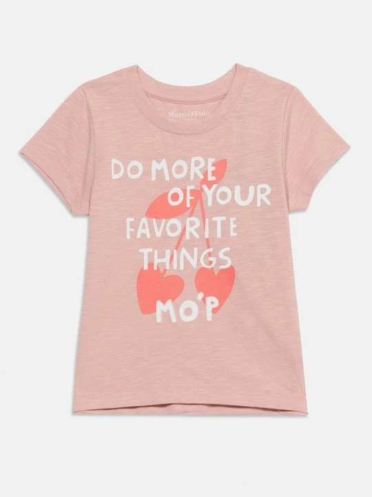 Zdjęcie produktu T-shirt z nadrukiem Marc O'Polo różowy