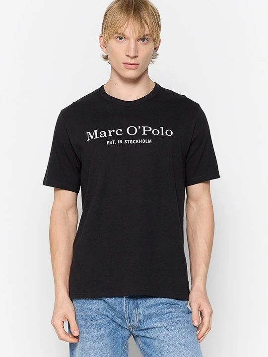 Zdjęcie produktu T-shirt z nadrukiem Marc O'Polo czarny