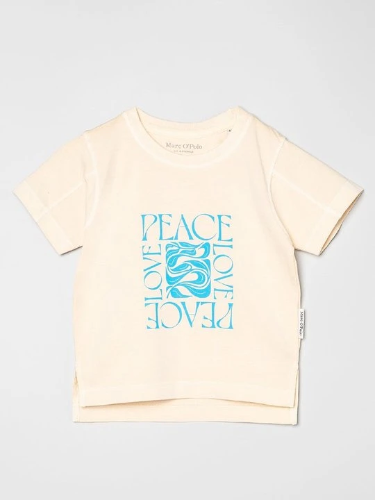 Zdjęcie produktu T-shirt z nadrukiem Marc O'Polo piaskowy