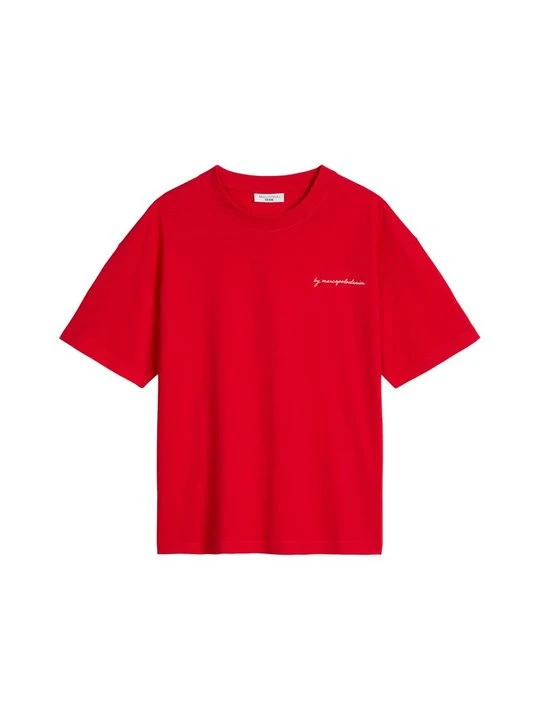 Zdjęcie produktu T-shirt z nadrukiem Marc O'Polo czerwony