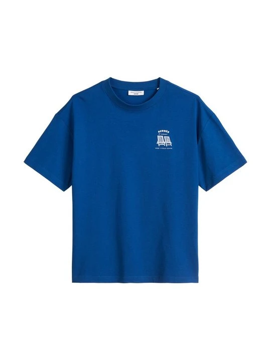 Zdjęcie produktu T-shirt z nadrukiem Marc O'Polo niebieski
