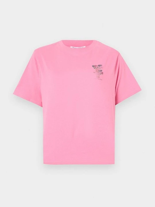 Zdjęcie produktu T-shirt z nadrukiem Marc O'Polo jasnoróżowy