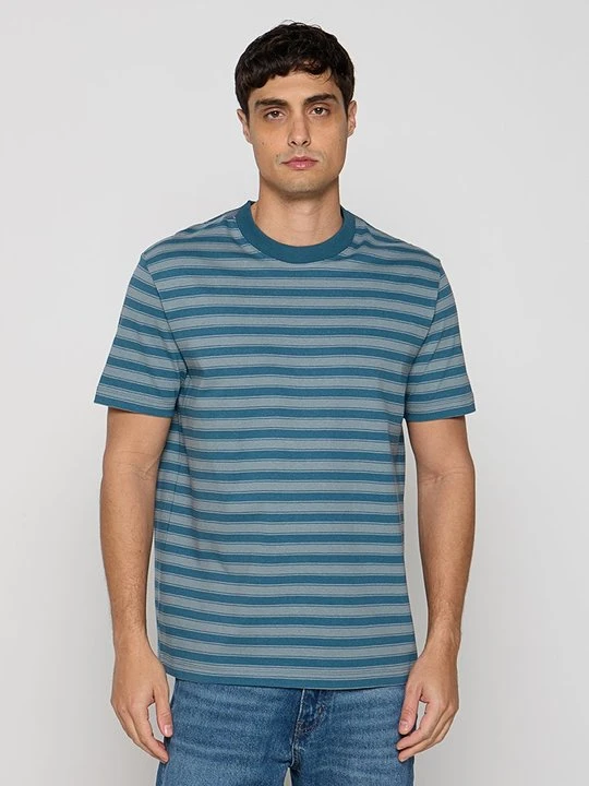 Zdjęcie produktu T-shirt z nadrukiem Marc O'Polo ciemnozielony