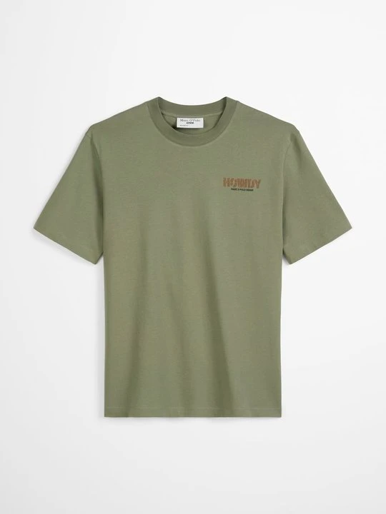 Zdjęcie produktu T-shirt z nadrukiem Marc O'Polo oliwkowy