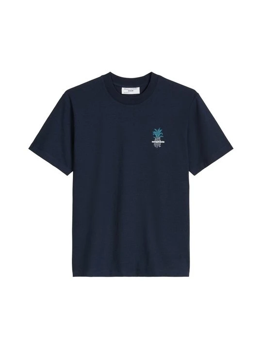Zdjęcie produktu T-shirt z nadrukiem Marc O'Polo granatowy