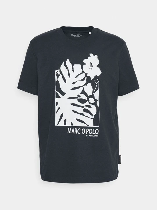 Zdjęcie produktu T-shirt z nadrukiem Marc O'Polo granatowy