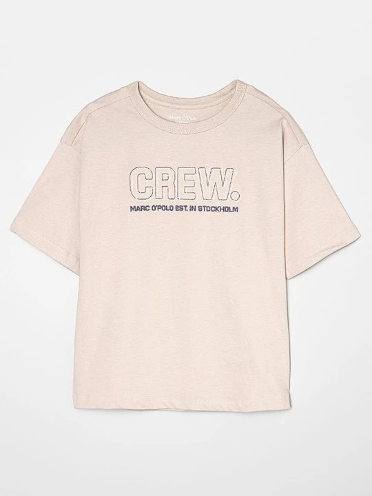 Zdjęcie produktu T-shirt z nadrukiem Marc O'Polo beżowy
