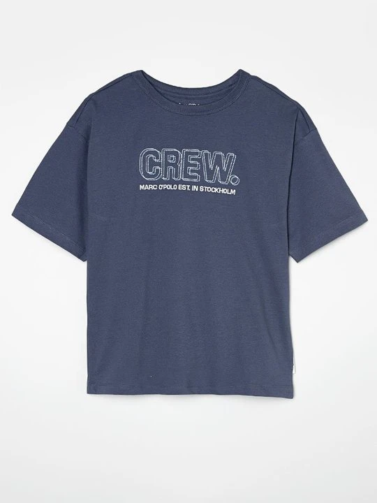 Zdjęcie produktu T-shirt z nadrukiem Marc O'Polo niebieski