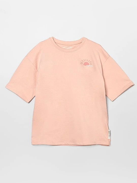 Zdjęcie produktu T-shirt z nadrukiem Marc O'Polo morelowy