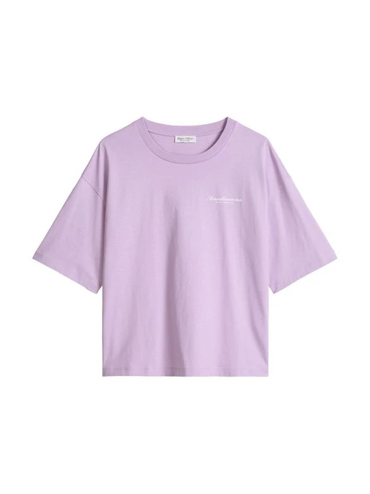 Zdjęcie produktu T-shirt z nadrukiem Marc O'Polo liliowy
