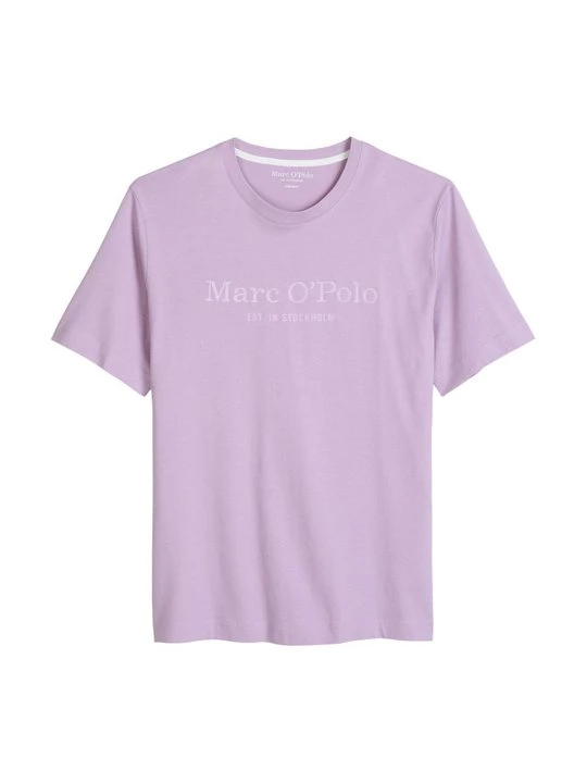 Zdjęcie produktu T-shirt z nadrukiem Marc O'Polo liliowy