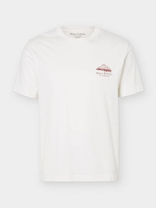 Zdjęcie produktu T-shirt z nadrukiem Marc O'Polo mleczny