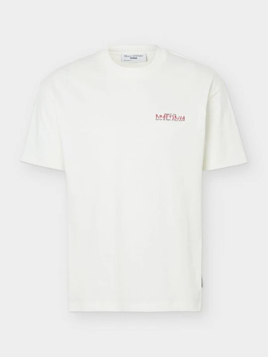 Zdjęcie produktu T-shirt z nadrukiem Marc O'Polo mleczny