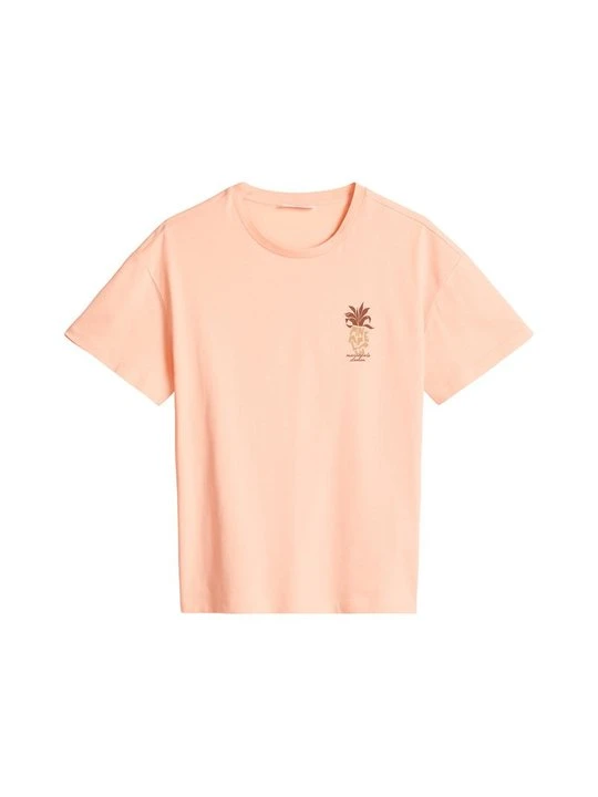 Zdjęcie produktu T-shirt z nadrukiem Marc O'Polo morelowy