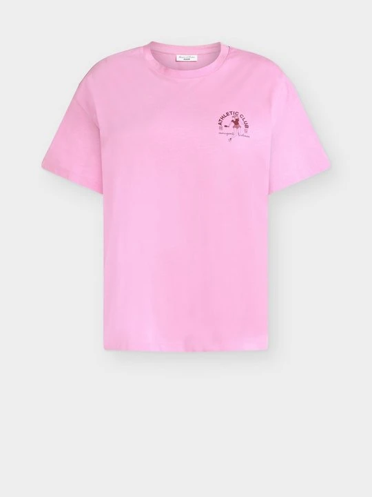 Zdjęcie produktu T-shirt z nadrukiem Marc O'Polo różowy