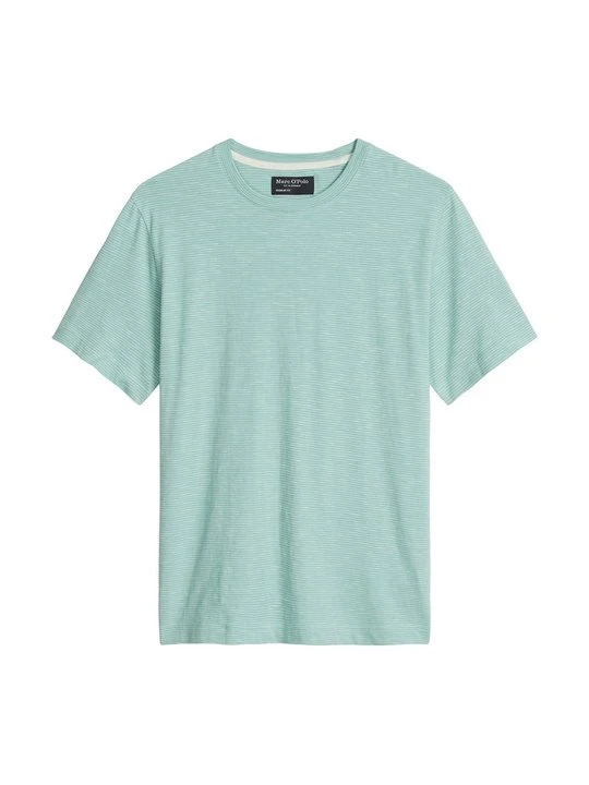 Zdjęcie produktu T-shirt z nadrukiem Marc O'Polo turkusowy
